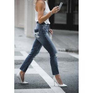 MOTHER The Dazzler Shift Slim Straight Jeans Your Treat Or Mine NWT 23 24 25